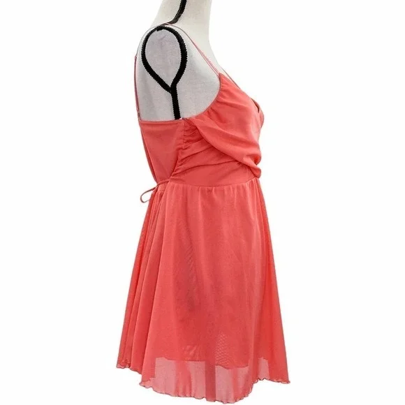 DUCK Head Pink Sleeveless Mini A-Line Dress - Picture 4 of 11